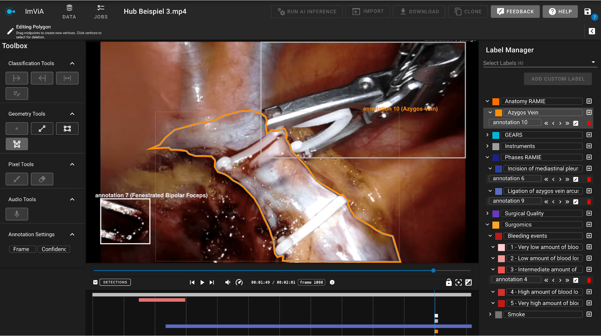 Image of AI support in the application